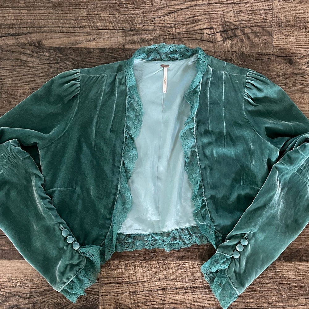 Free People velvet jacket